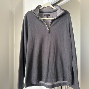 Banana Republic Gray Zip-Up Men's Sweater